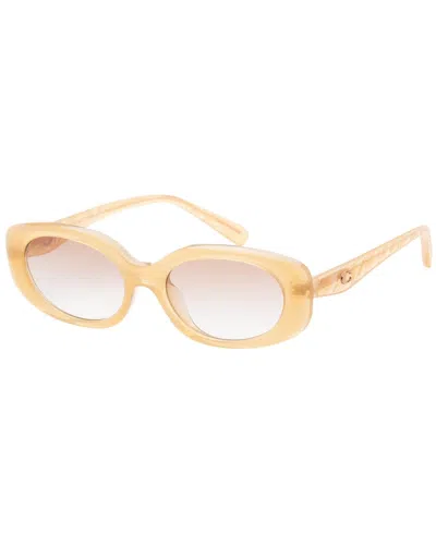Coach Women's Hc8443d 54mm Sunglasses In Nude