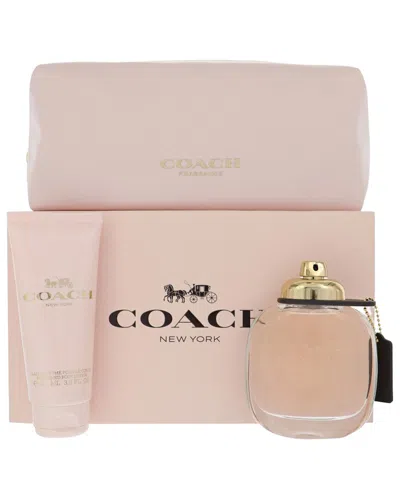 Coach Women's New York Edp Spray 3pc Gift Set In Pink