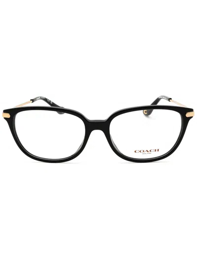 Coach Women's Oval Eyeglasses - Chic & Modern Design In Black