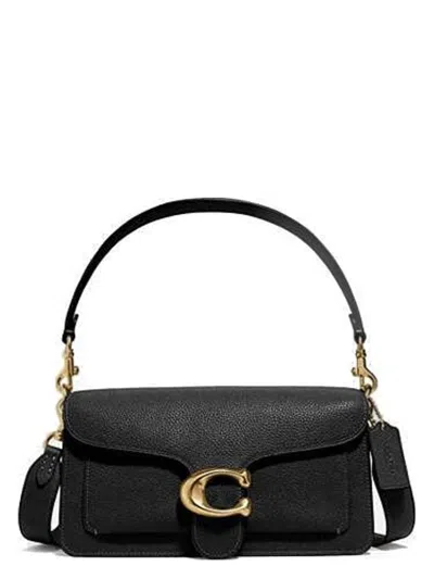 COACH WOMEN'S POLISHED PEBBLE LEATHER TABBY BLACK | 242CH857B4BK