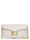 Coach Tabby 26 Logo Plaque Shoulder Bag In Chalk