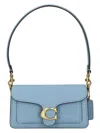 Coach Polished Pebble Leather Tabby Shoulder B In Bluebell