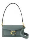 Coach Polished Pebble Leather Tabby Shoulder B In Sage