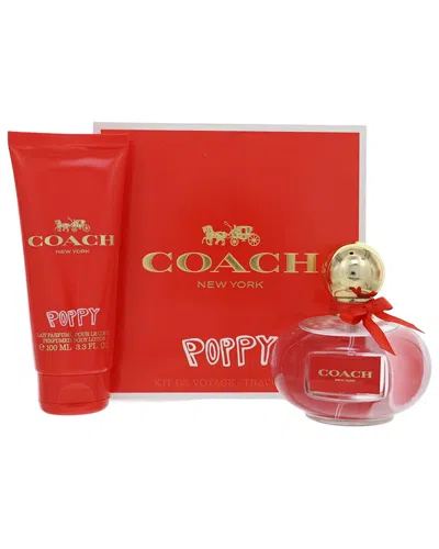 Coach Women's Poppy Edp Spray 2pc Gift Set In Red