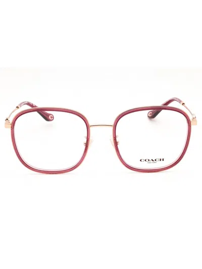 Coach Stylish Round Eyeglasses For Women In Pink
