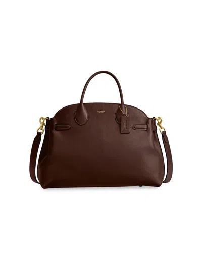 Coach Women's Soft Empire Leather Carryall 40 In Brown