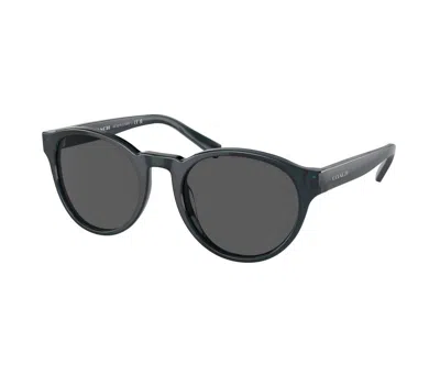 Coach Women's Sunglasses Transparent Lens In Blue Jay, Gray