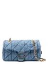 Coach Tabby 26 Quilted Denim Cross-body Bag In Purple