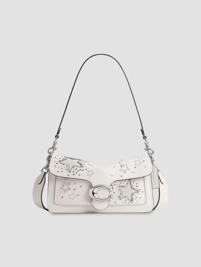 Coach Women's Tabby 26 Celestial Embroidered Leather Shoulder Bag In Chalk
