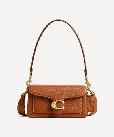 Coach Women's Tabby Leather Shoulder Bag 20 In B4/amber Brown