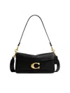 Coach Tabby Grain Leather Shoulder Bag In Black