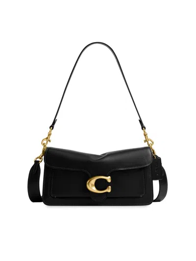 Coach Women's Tabby Leather Shoulder Bag In Black