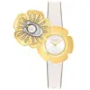 Coach Women's Tea Rose White Dial Watch In Gold