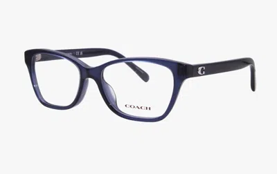 Coach Women's Transparent Eyeglass Frames In Blue
