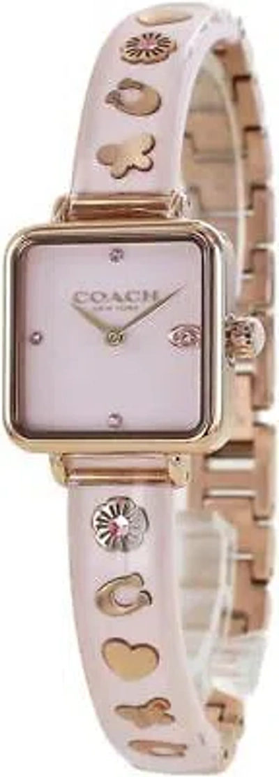 Pre-owned Coach Women's Watch Cass 14504307 Pink