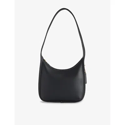 Coach Womens B4/black The Curve Zip Leather Shoulder Bag
