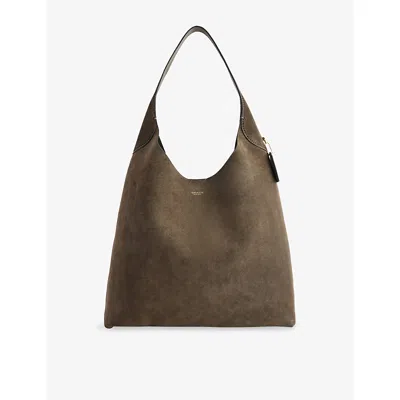 Coach Womens B4/olive Brooklyn 39 Suede Shoulder Bag
