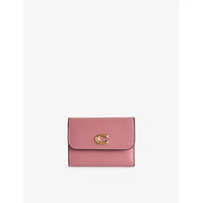 Coach Womens B4/peony Essential Leather Card Holder
