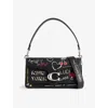 Coach Womens Black Multi Tabby 26 Sketch Leather Shoulder Bag In Black Multi