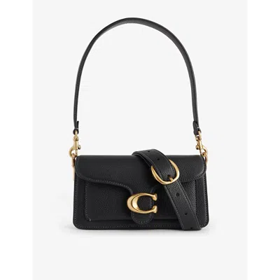 Coach Womens Black Tabby 20 Leather Shoulder Bag In Tnp