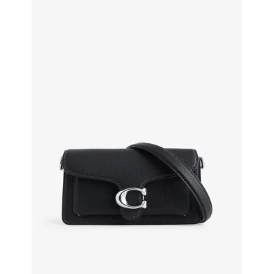 Coach Womens  Tabby 20 Leather Shoulder Bag In Black