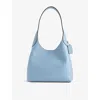 Coach Brooklyn 28 Logo Detailed Shoulder Bag In Bluebell