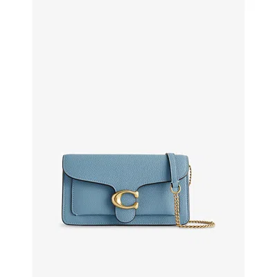 Coach Womens Bluebell Tabby Leather Clutch