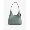 Coach Womens Sage Brooklyn 28 Leather Shoulder Bag In Sage