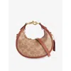 Shop Coach Womens Tan Caramel Jonie Mini Canvas And Leather Cross-body Bag