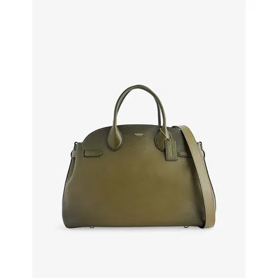 Coach Womens B4/olive Soft Empire Carryall Bag 40 Leather Top-handle Bag