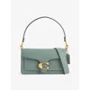 Coach Polished Pebble Leather Tabby Shoulder B In Sage