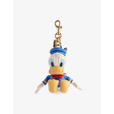Coach Womens  X Disney Donald Duck Leather Keyring