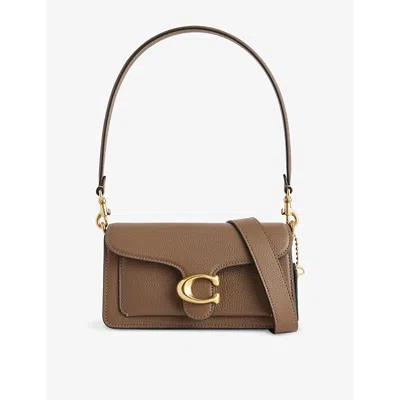 Coach Womens Dark Stone Tabby 20 Leather Shoulder Bag