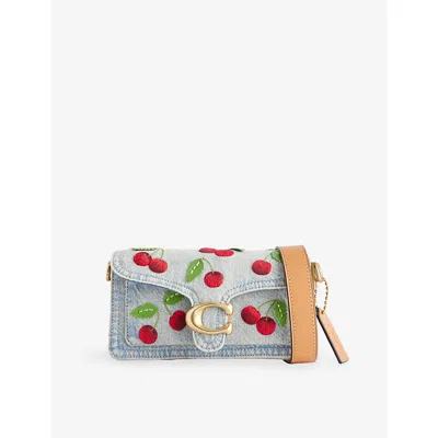 Coach Womens  Cherry Tabby 20 Denim Shoulder Bag In Multi