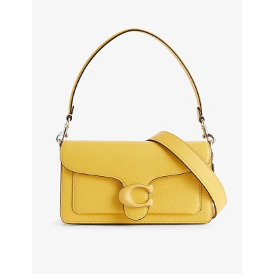 Coach Tabby Leather Shoulder Bag In Lh/canary
