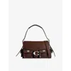 Coach Womens Lh/maple Cargo Turnlock Soft Tabby Leather Shoulder Bag