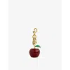 Coach Womens Multi Small Apple Resin And Enamel Bag Charm
