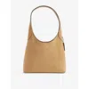 Coach Womens Sand Brooklyn 28 Suede Shoulder Bag In Sand