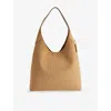 Coach Womens Sand Brooklyn 39 Suede Shoulder Bag In Sand