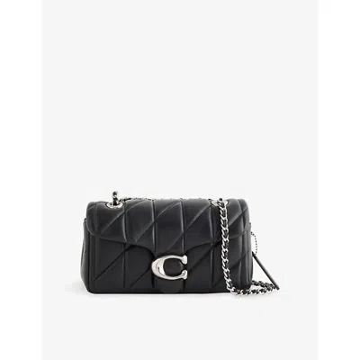 Coach Womens Tabby 20 Quilted Leather Shoulder Bag Black