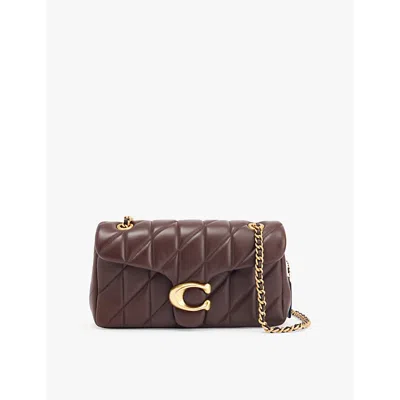 Coach Womens Maple Tabby 26 Logo-plaque Quilted Leather Cross-body Bag