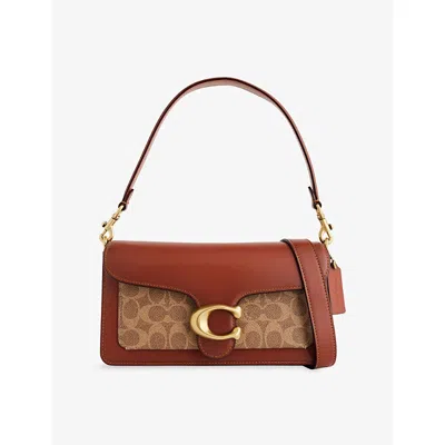 Coach Womens Tan Rust Tabby 26 Canvas And Leather Shoulder Bag