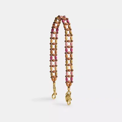 Coach Wood Bead Strap