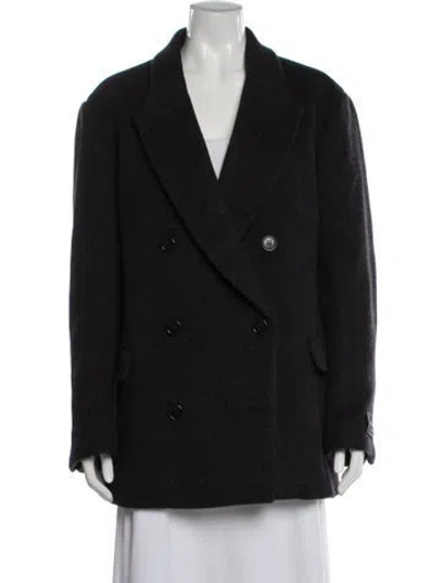 Pre-owned Coach Wool Blazer In Black