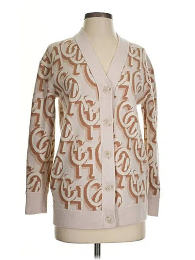 Pre-owned Coach Wool Cardigan Sweater In Brown