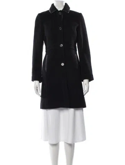 Pre-owned Coach Wool Coat In Black
