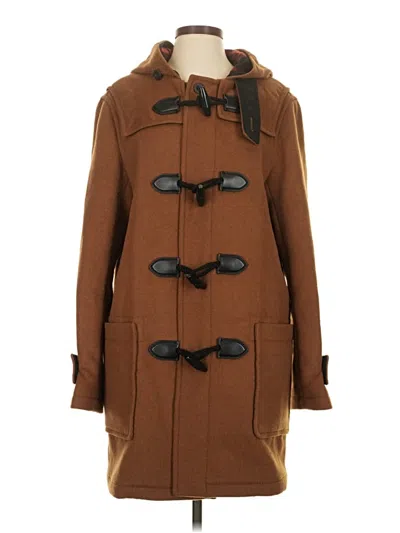 Pre-owned Coach Wool Coat In Brown