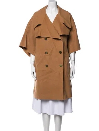 Pre-owned Coach Wool Coat In Neutrals
