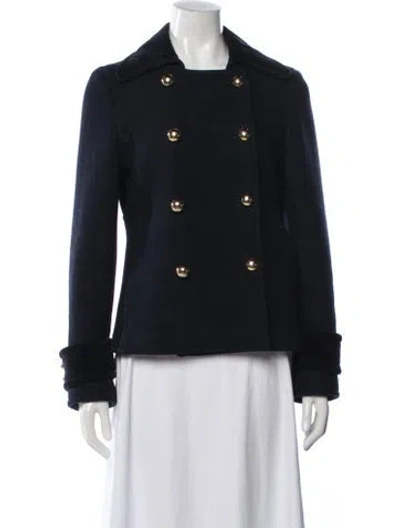 Pre-owned Coach Wool Jacket In Blue