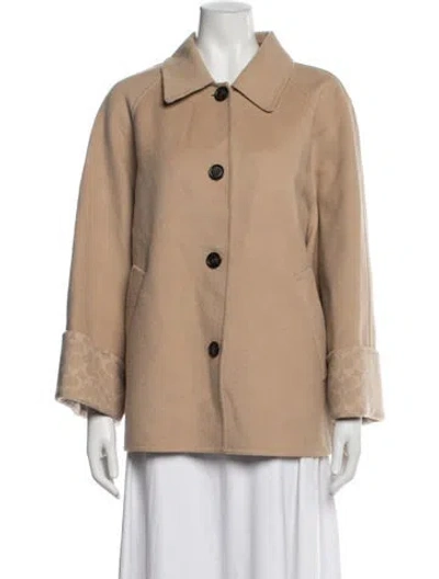 Pre-owned Coach Wool Jacket In Neutrals
